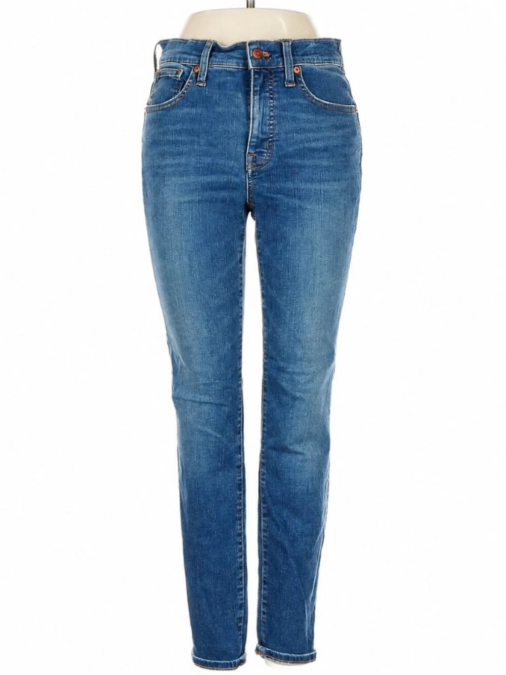 Madewell 9" Mid-Rise Skinny Jeans Womens 25 Blue Stretch Denim Medium Wash